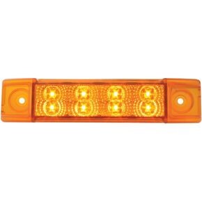 GG Grand General 76270 6 Inches Rectangular Spyder Amber/Amber 8 LED Marker Light