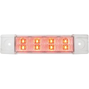 GG Grand General 76270 6 Inches Rectangular Spyder Amber/Amber 8 LED Marker Light