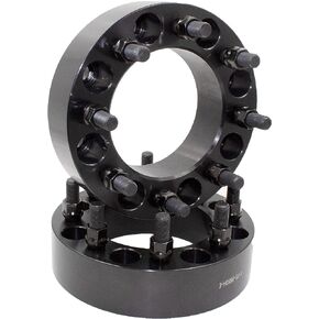 Wheel Accessories Parts 2 Pc Hub Centric Wheel Spacers 8 on 170mm to 8 on 6.50 2.00 Thick 14mm 1.50 Thread Stud 124.9mm Hub Fits Adapts 2001-10 Silverado Sierra 2500 3500 Wheels to 2003+ F250 F350 in Saudi Arabia