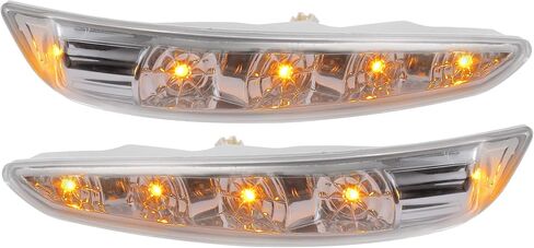 X AUTOHAUX 1 زوج سيارة 4 LED الجبهة اليسرى واليمنى الجانب مرآة بدوره مصباح إشارة 87613-3S000 87623-3S000 لشركة هيونداي سوناتا 2011-2014 in Saudi Arabia