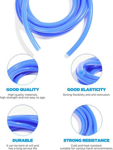 10 Ft Silicone Vacuum Tubing,Universal High Performance Automotive Silicone Vacuum Tubing Hose line,1/4" Inner Diameter Hose,automotive Replacement Vacuum Hose Line(Black) in Kuwait
