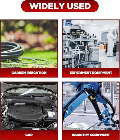 10 Ft Silicone Vacuum Tubing,Universal High Performance Automotive Silicone Vacuum Tubing Hose line,1/4" Inner Diameter Hose,automotive Replacement Vacuum Hose Line(Black) in Kuwait