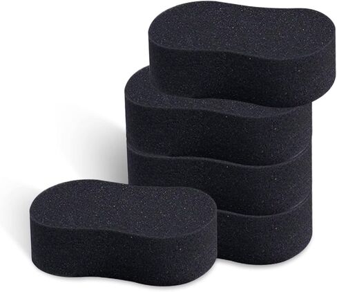 NGHEY Pack-5 إسفنجة سميكة لغسيل السيارات، إسفنجة مسح السيارة بالشمع عالية الكثافة، مجموعة أدوات تنظيف إسفنجية ماصة صديقة للبيئة للأطباق والبلاط والدراجة والمطبخ والقارب والتنظيف المنزلي (رمادي) in Kuwait