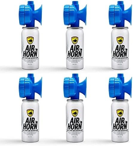 Guard Dog Security Air Horn for Boating, Sporting events & Outdoor alarm - Very Loud Canned Boat Accessories - 120 dB can be heard 1 mile away - 1.4oz Can (1.4 oz With horn) in Saudi Arabia