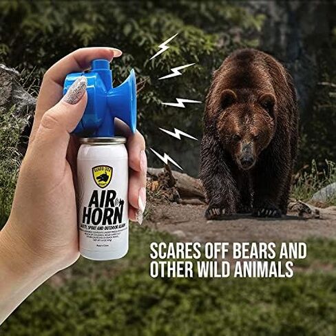 Guard Dog Security Air Horn for Boating, Sporting events & Outdoor alarm - Very Loud Canned Boat Accessories - 120 dB can be heard 1 mile away - 1.4oz Can (1.4 oz With horn) in Saudi Arabia
