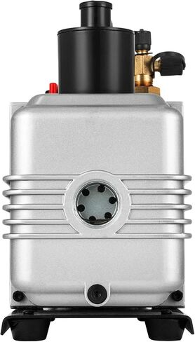 VEVOR 1 HP Two Conditioning Pump 120V 0.3PA Ultimate Refrigerant HVAC Air Tool for Automobile Reparation Vacuum Evacuation (2-Stage, 8CFM), Silver & Black in Saudi Arabia