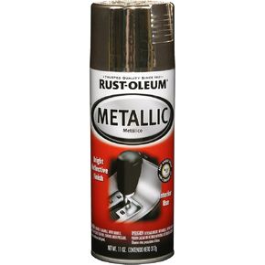 Rust-Oleum 248652 Automotive Metallic Coating Spray, 11 oz, Metallic Chrome Gloss