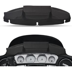 Windshield Bag, Three-Pocket Batwing Fairing Pouch for Harley Electra Glide Street Glide Trike FLHTCU/I FLHTCUTG FLHXXX FLHX/I FLHTK FLHT/I FLHTC/I FLHTC 1996-2013, Black in Kuwait