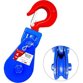 كتلة خطف 2 طن من YATOINTO مع خطاف (عبوة من قطعتين)، كتلة خطف بحبل سلكي 3 بوصة، 3/8 بوصة، بكرة خطف 4400 رطل للرافعة الخلفية لشاحنة نقل السيارات in Kuwait