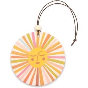 Studio Oh! Car Air Fresheners - Pack of 2 Scented Hanging Car Odor Eliminator - Natural & Exclusive Fragrance with DeoBoost Technology - Unique Design with Decorative Bead - Retro Sunshine in Saudi Arabia