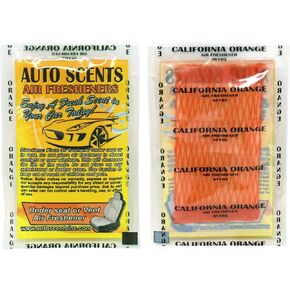 Individually Wrapped - Professional Car Air Freshener Pads - Remove Smells & Add Ambience (15 Per Pack) (California Orange) in Saudi Arabia