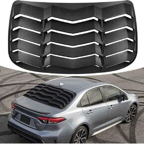 Rear Window Louver for Toyota Corolla 2019 2020 2021 ABS Matte Black Rain Sun Shade Windshield Cover in GT Lambo Style in Saudi Arabia