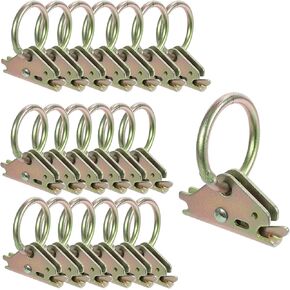 10 Pack E-Track O Ring Tie Down Anchors for E-Track Tie-Down System to Secure Cargo in Enclosed Trailer/Flatbed Truck