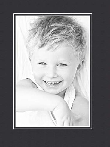 22x28 Smooth Black / Black Custom Mat for Picture Frame with 18x24 opening size (Mat Only, Frame NOT Included) in Saudi Arabia