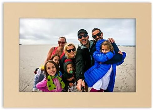 12x16 Mat Bevel Cut for 8.5x11 Photos - Acid Free Cream Precut Matboard - For Pictures, Photos, Framing - 4-ply Thickness in Kuwait