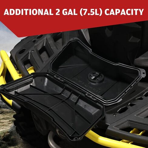 صندوق تخزين البضائع ATV أوتلاندر ، HAKA TOUGH 2 GAL LinQ (7.5L) صندوق سرير أدوات خلفي مقاوم للماء متوافق مع ملحقات Can-Am Outlander L MAX 6X6 ، استبدل OEM # 708200408، أسود، قطعة واحدة in Saudi Arabia