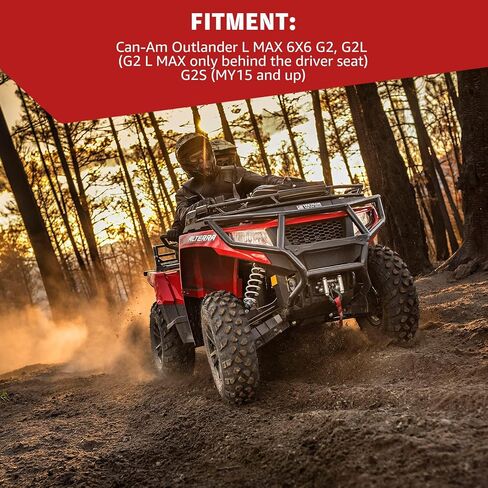صندوق تخزين البضائع ATV أوتلاندر ، HAKA TOUGH 2 GAL LinQ (7.5L) صندوق سرير أدوات خلفي مقاوم للماء متوافق مع ملحقات Can-Am Outlander L MAX 6X6 ، استبدل OEM # 708200408، أسود، قطعة واحدة in Saudi Arabia