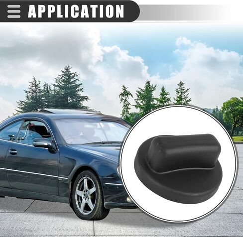 Motoforti Fuel Tank Cap, Fuel Tank Filler Cap Cover Gas Cap, for Mercedes-Benz CLK320 1998-2004, Plastic Metal, 1404700005, Black in Saudi Arabia