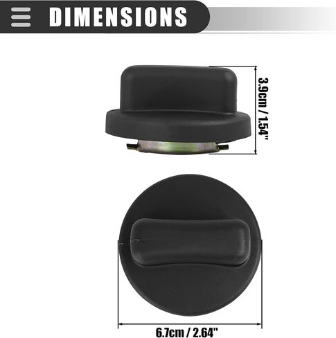 Motoforti Fuel Tank Cap, Fuel Tank Filler Cap Cover Gas Cap, for Mercedes-Benz CLK320 1998-2004, Plastic Metal, 1404700005, Black in Saudi Arabia