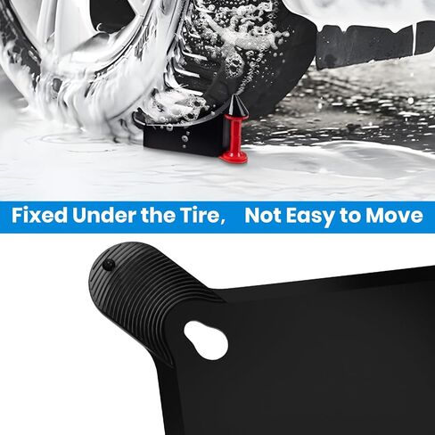 دليل خرطوم السيارات من جيبان، 4 قطع من ادوات لوازم غسيل السيارات، يمنع خرطوم الغسالة بالضغط من الالتصاق تحت الاطارات، لوازم تفصيل السيارات والدراجات النارية واطارات الشاحنات (اسود) in Kuwait