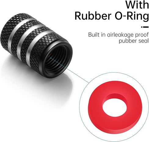 SunteeLong 4 Pcs Black Metal Car Wheel Tire Valve Stem Cover Auto Valve Stem Caps Suitable for Infiniti QX50 Q50 Q70 Q70L Q60 QX30 QX60 QX80 Styling Decoration Accessories in Saudi Arabia