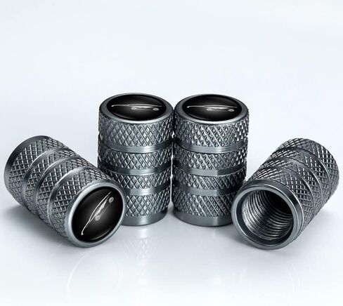 أغطية جذعية صمام الإطارات متوافقة مع سلسلة -CESM CLK GLK GL AB AMG GLS GLE AMG، أغطية العجلات ملحق غطاء صمام الهواء المعدني، 4 قطع (أسود) in Saudi Arabia