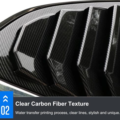 2PCS ABS Bright Black Racing Style Rear Side Window Louvers Air Vent Scoop Shades Panel Cover Auto Exterior Decoration Trim Accessories for Honda CRV 2017 2018 2019 2020 2021 2022 in Kuwait