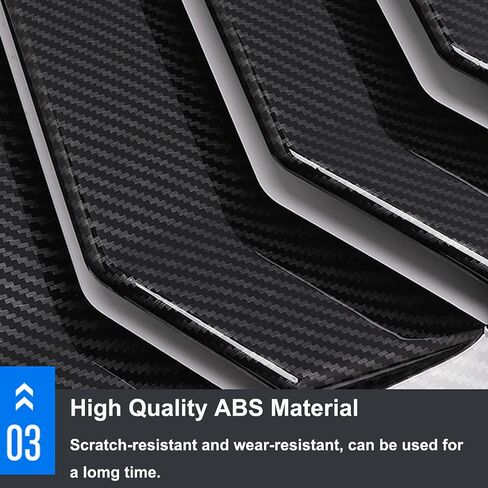 2PCS ABS Bright Black Racing Style Rear Side Window Louvers Air Vent Scoop Shades Panel Cover Auto Exterior Decoration Trim Accessories for Honda CRV 2017 2018 2019 2020 2021 2022 in Kuwait