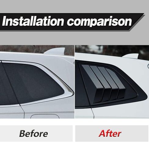 2PCS ABS Bright Black Racing Style Rear Side Window Louvers Air Vent Scoop Shades Panel Cover Auto Exterior Decoration Trim Accessories for Honda CRV 2017 2018 2019 2020 2021 2022 in Kuwait