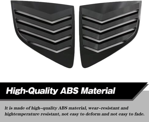 2PCS ABS Bright Black Racing Style Rear Side Window Louvers Air Vent Scoop Shades Panel Cover Auto Exterior Decoration Trim Accessories for Honda CRV 2017 2018 2019 2020 2021 2022 in Kuwait