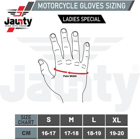 JAUNTY Motorcycle Gloves for Women Leather Riding Touchscreen Gloves for Ladies with Hard Knuckle Perforated Breathable Biker Gloves ATV BMX Combat Motocross Gloves for Riding Racing in Saudi Arabia