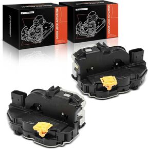 A-Premium Rear Side Door Latch Lock Actuator Compatible with Chevrolet, GMC, Buick & Cadillac Vehicles - Equinox, Malibu, Cruze, Volt, Orlando, Terrain, LaCrosse, Verano, Regal, Allure, SRX - 2-PC Set
