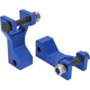 Aramox 2Pcs ATV Front Lowering Kit,3.5in Drop Adjustable Front Height Lowering Block Aluminum Alloy Replacement for Raptor 660 660R YFM660R 2001‑2005(Blue)