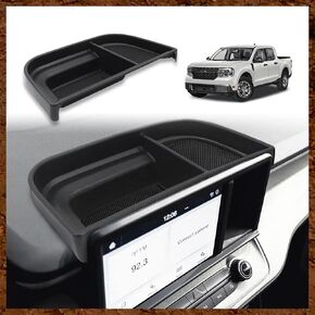 Dashboard Storage Organizer Tray Compatible with Ford Maverick 2024 2022-2023 Maverick & Hybrid XL XLT Lariat Accessories (Black)