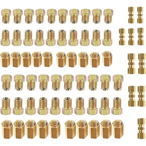 Legines Brakeline fittings 3/16"and 1/4"nuts,unions,compression fittings kit 70 Pieces