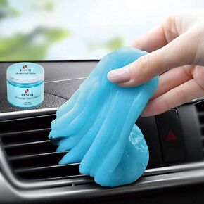 ELSCO Car Cleaning Gel: Ultimate Automotive Detailing Putty - Effortless Cleaning for Car Interior - Versatile Cleaning Tools for Vents, Dashboard, and More - Professional Auto Detailing Made Easy in Saudi Arabia