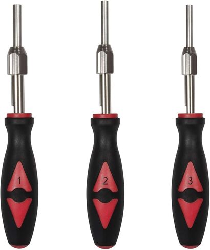 صن لو واي مجموعة ادوات تحرير طرفية عالمية مكونة من 23 قطعة، مجموعة ازالة موصلات الأسلاك الكهربائية وازالة دبوس التجعيد للمركبات الامريكية المحلية والمستوردة in Kuwait