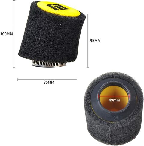 NIBBI Foam Air Filter,Universal Motorcycle 35mm Replacement High Performance Air Filter Intake Cleaner For Go Kart Moped Pit Dirt Bike Parts Motorbike in Saudi Arabia