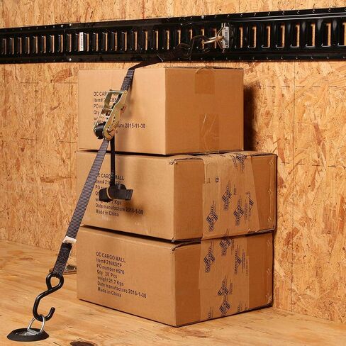 DC Cargo Mall 4 D-Ring Tie-Downs with Plastic Pan Fittings, Anchor Trailer Cargo Load with Floor Flush Surface Mount D-Rings; Safe Tie-Down Working Limit 533 pounds in Saudi Arabia