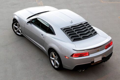 Rear Window Louver for Chevy Chevrolet Camaro 2010 2011 2012 2013 2014 2015 Windshield Sun Shade Cover Vent GT Lambo Style Custom Fit All Weather ABS (Glossy Carbon Fiber) in Saudi Arabia