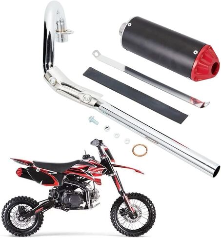 28mm High Performance Exhaust Muffler Silencer Pipe Assembly kit Dirt Bike Motocross CRF50 SSR in Saudi Arabia