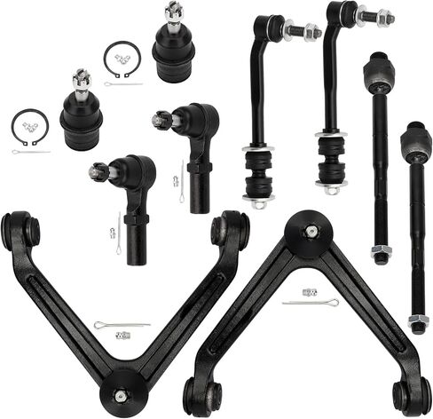 BRTEC 10PCS Suspension Kit-Front Upper Control Arms + Ball Joints + Sway Bars + Inner/Outer Tie Rods for 2007-2009 for Chrysler Aspen 2004-2009 for Dodge Durango in Saudi Arabia