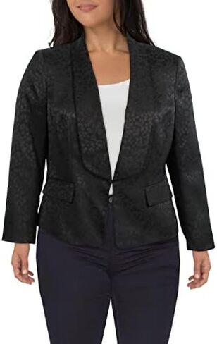 Kasper Women's Shawl Collar Strech Jacquard Fly Away Jacket in Saudi Arabia