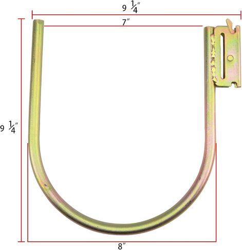 XSTRAP STANDARD 2 قطعة خطاف E-Track J مقاس 7 بوصات ملحق كبير من الفولاذ مع تركيب زنبركي للمقطورة المغلقة/RV للخوذات والحبال وسترات الدراجات النارية والأنابيب والخراطيم in Kuwait