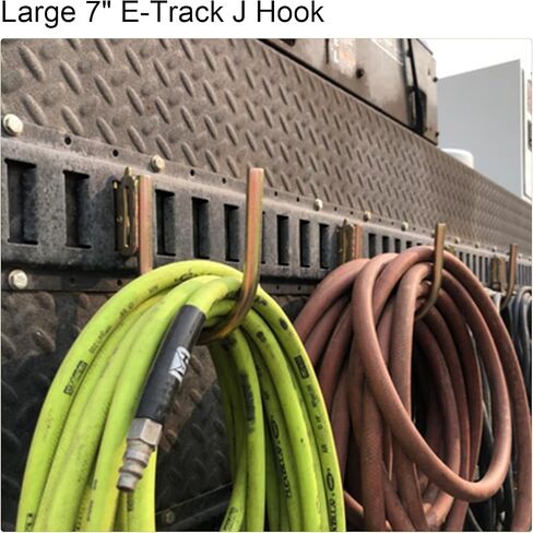 XSTRAP STANDARD 2 قطعة خطاف E-Track J مقاس 7 بوصات ملحق كبير من الفولاذ مع تركيب زنبركي للمقطورة المغلقة/RV للخوذات والحبال وسترات الدراجات النارية والأنابيب والخراطيم in Kuwait