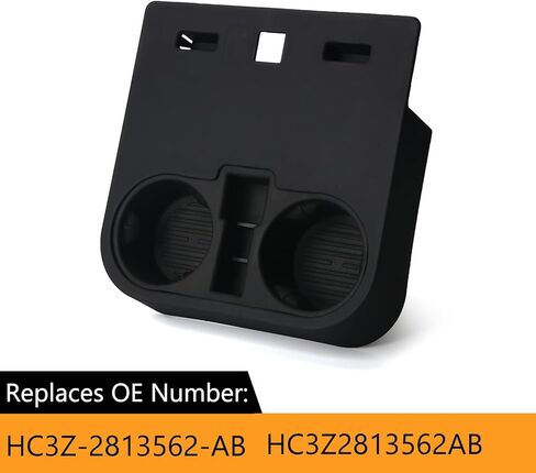 حامل أكواب وحدة التحكم المركزية الأمامية من Jepacr، HC3Z-2813562-AB متوافق مع 2015-2020 Ford F150 2017-2022 F250 F350 F450 حامل أكواب مركزي فائق التحمل أسفل المقعد الأمامي in Kuwait