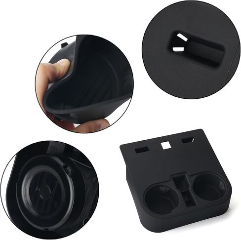 حامل أكواب وحدة التحكم المركزية الأمامية من Jepacr، HC3Z-2813562-AB متوافق مع 2015-2020 Ford F150 2017-2022 F250 F350 F450 حامل أكواب مركزي فائق التحمل أسفل المقعد الأمامي in Kuwait