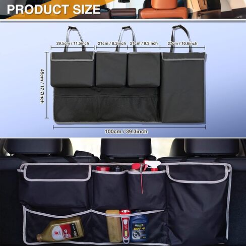منظم صندوق السيارة لسيارات الدفع الرباعي من اليكتوني، منظمات السيارات وتخزين المقعد الخلفي قابل للطي، منظم صندوق ادوات الشاحنة، ملحقات شبكة البضائع، صندوق تخزين معلق لصندوق السيارة in Kuwait