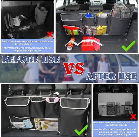 منظم صندوق السيارة لسيارات الدفع الرباعي من اليكتوني، منظمات السيارات وتخزين المقعد الخلفي قابل للطي، منظم صندوق ادوات الشاحنة، ملحقات شبكة البضائع، صندوق تخزين معلق لصندوق السيارة in Kuwait