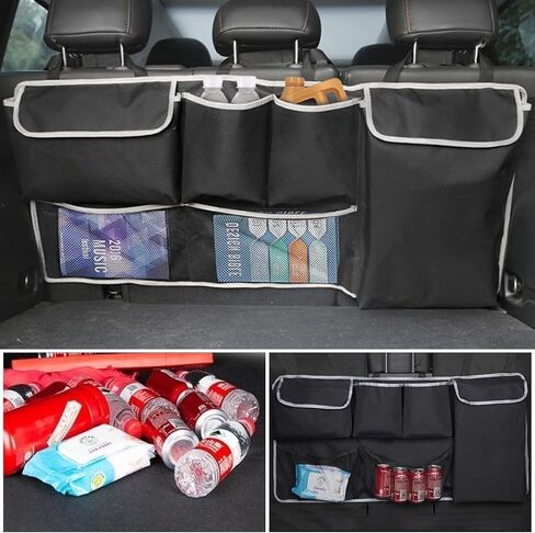 منظم صندوق السيارة لسيارات الدفع الرباعي من اليكتوني، منظمات السيارات وتخزين المقعد الخلفي قابل للطي، منظم صندوق ادوات الشاحنة، ملحقات شبكة البضائع، صندوق تخزين معلق لصندوق السيارة in Kuwait